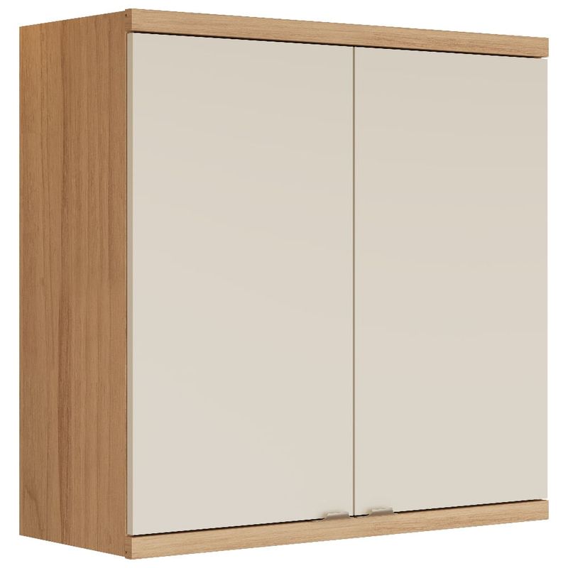 armário aéreo 2 portas baumon manaós off white 78x80x33 810015117