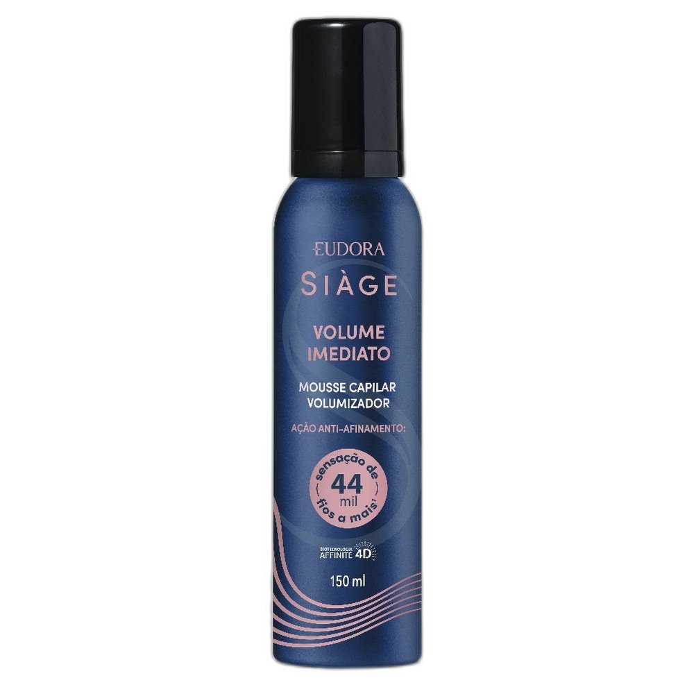 Mousse Capilar Volumizador Eudora Siàge Volume Imediato 150ml