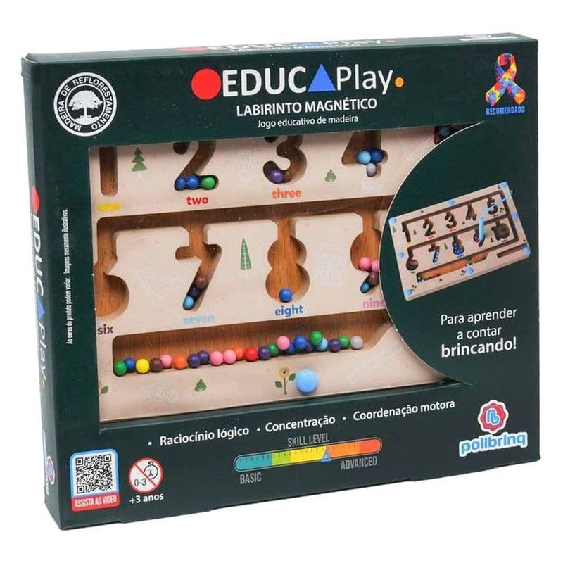 jogo labirinto magnético educaplay bdm50