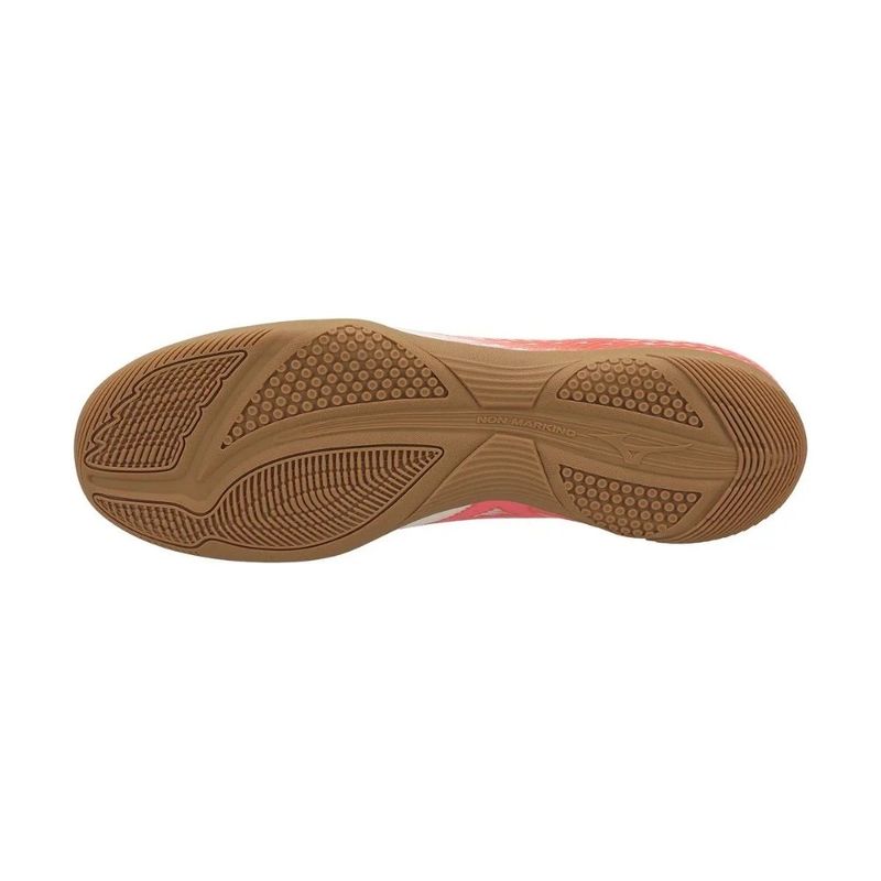 haru Chuteira Futsal N°38 Mizuno Alpha Club Branco e Rosa