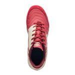 chuteira society n° 42 umbro pro 5 bump club branco e vermelho (mp)