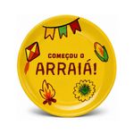 prato de sobremesa melamina florarte são joão 20cm sortido (mp)