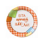 prato raso melamina florarte eita arraiá 25cm (mp)