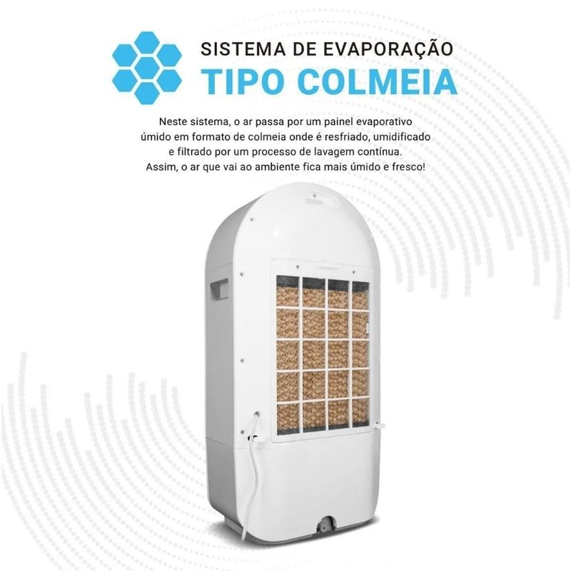 climatizador de ar philco 22l 4 em 1 127v pcl22a branco (mp)