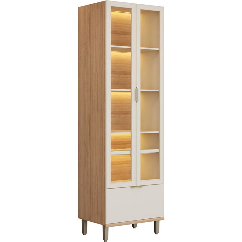 cristaleira 2 portas e 1 gaveta baumon manaós off white