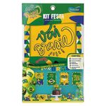 kit festa festcolor vai brasil 24 peças 300466 (mp)