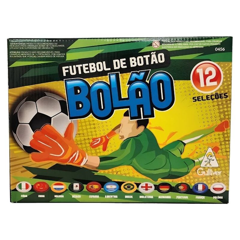 futebol de botão gulliver 12 seleções 0456 (mp)