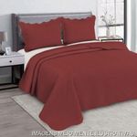 kit colcha casal 3 peças camesa bullet 220x240cm vinho 8677 (mp)