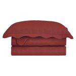 kit colcha casal 3 peças camesa bullet 220x240cm vinho 8677 (mp)