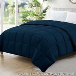 edredom casal camesa ecopluma 220x240cm azul marinho 3593 (mp)