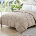 edredom queen camesa ecopluma 240x260cm bege 3592 (mp)