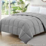 edredom queen camesa ecopluma 240x260cm cinza 3594 (mp)