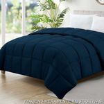 edredom queen camesa ecopluma 240x260cm azul marinho 3593 (mp)