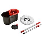 mop giratório powermaid 4l vermelho e cinza 1011 (mp)