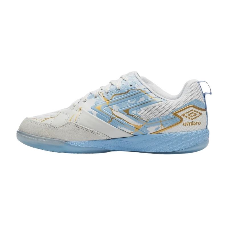 Chuteira Futsal n°43 Umbro Pro 5 Bump Kintsugi Azul
