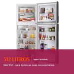 geladeira brastemp frost free duplex 512 litros inteligente smart branco bivolt brm62ab