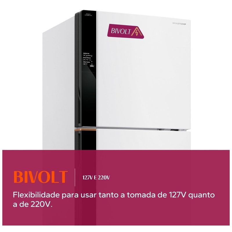 geladeira brastemp frost free duplex 512 litros inteligente smart branco bivolt brm62ab