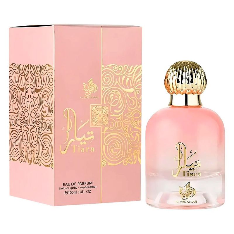 perfume árabe feminino al wataniah tiara pink 100ml (mp)