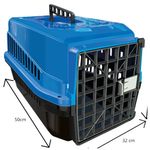 caixa de transporte mec pet box n°3 azul (mp)