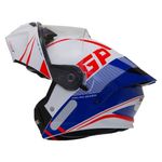 capacete gp tech a128 sv pulse escamoteável be yourself 60 branco e azul (mp)