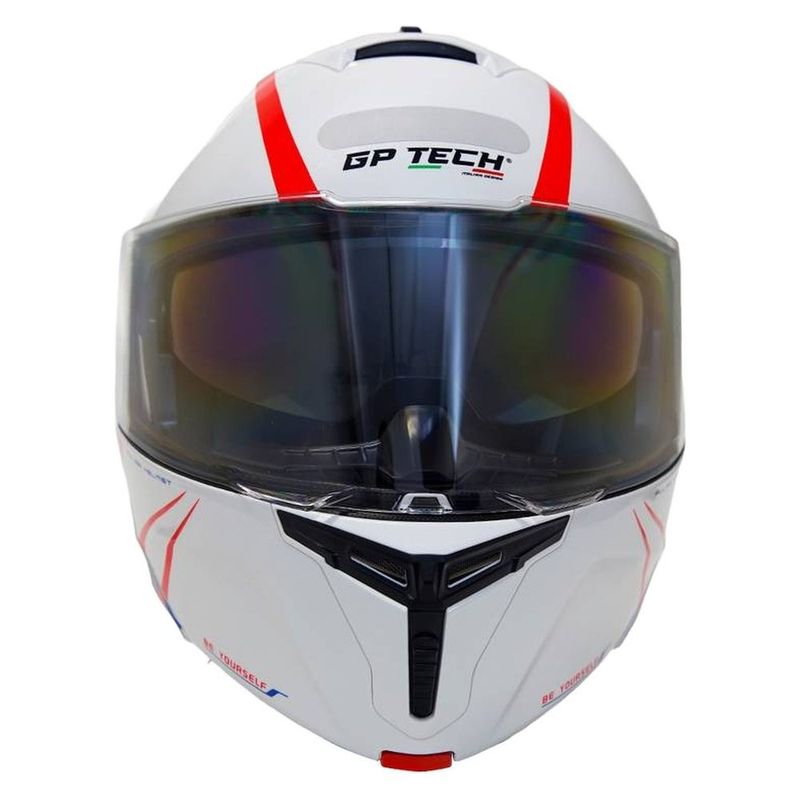 capacete gp tech a128 sv pulse escamoteável be yourself 60 branco e azul (mp)