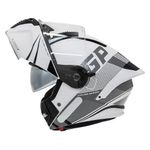 capacete gp tech a128 sv pulse escamoteável be yourself 58 branco e cinza (mp)