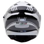 capacete gp tech a128 sv pulse escamoteável be yourself 58 branco e cinza (mp)