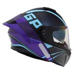capacete gp tech a128 sv pulse escamoteável be yourself 60 preto e roxo (mp)