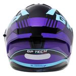 capacete gp tech a128 sv pulse escamoteável be yourself 60 preto e roxo (mp)