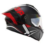 capacete gp tech a128 sv pulse escamoteável be yourself 56 preto e vermelho (mp)