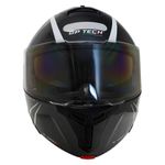 capacete gp tech a128 sv pulse escamoteável be yourself 56 preto e vermelho (mp)