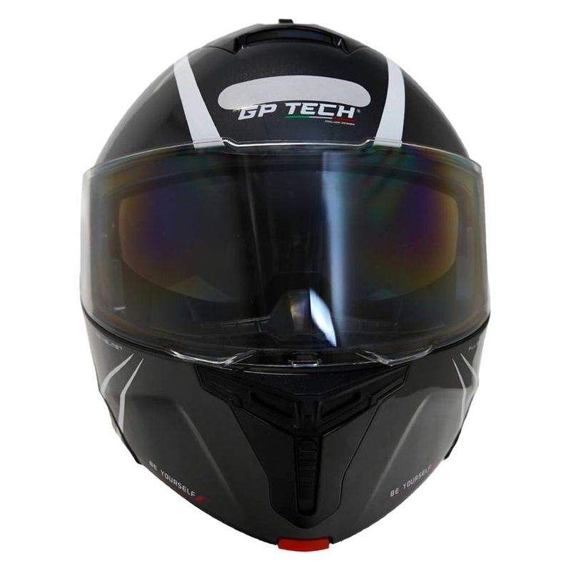 capacete gp tech a128 sv pulse escamoteável be yourself 56 preto e vermelho (mp)
