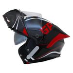 capacete gp tech a128 sv pulse escamoteável be yourself 58 preto e vermelho (mp)