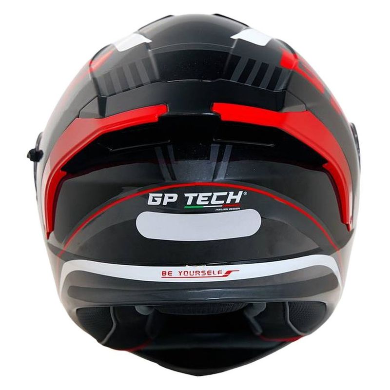 capacete gp tech a128 sv pulse escamoteável be yourself 58 preto e vermelho (mp)