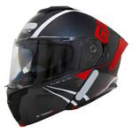 capacete gp tech a128 sv pulse escamoteável be yourself 58 preto e vermelho (mp)