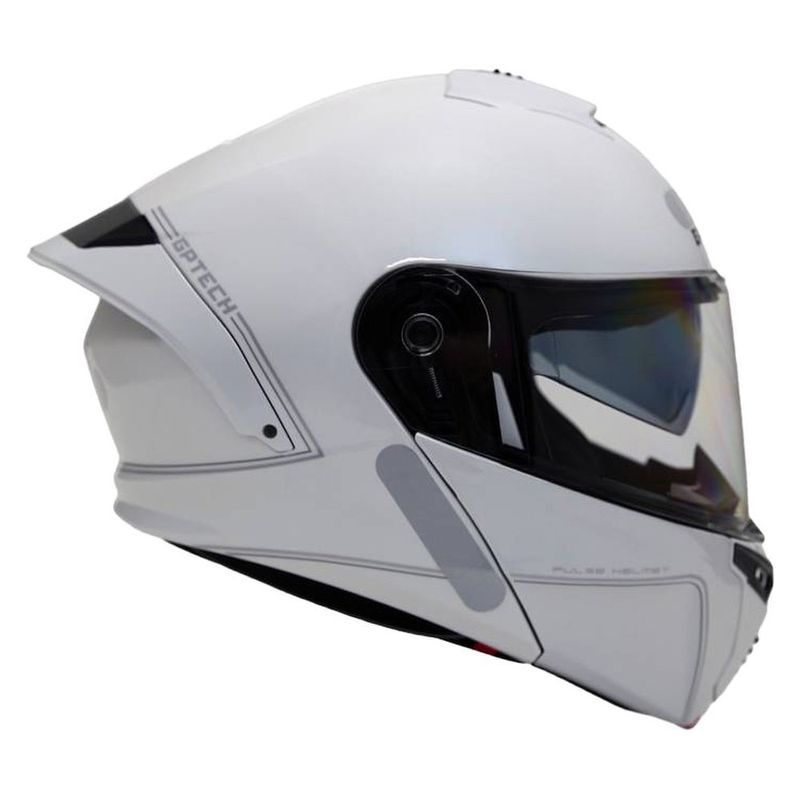 capacete gp tech a128 sv pulse escamoteável mono 60 branco (mp)