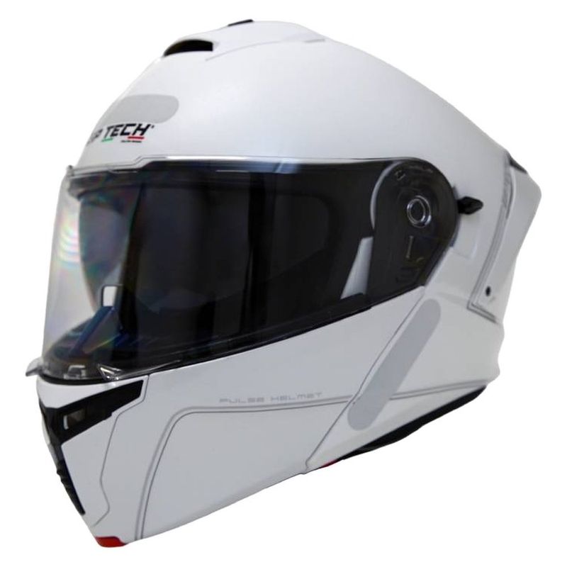 capacete gp tech a128 sv pulse escamoteável mono 61 branco (mp)