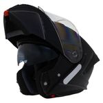 capacete gp tech a128 sv pulse escamoteável mono 60 preto fosco (mp)