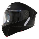 capacete gp tech a128 sv pulse escamoteável mono 60 preto fosco (mp)