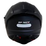 capacete gp tech a128 sv pulse escamoteável mono 60 preto fosco (mp)