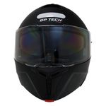 capacete gp tech a128 sv pulse escamoteável mono 60 preto fosco (mp)
