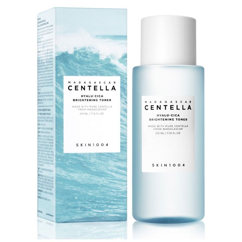 tônico facial clareador coreano skin1004 hyalu-cica brightening toner centella 210ml
