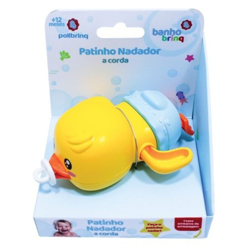 brinquedo polibrinq patinho nadador bb3008