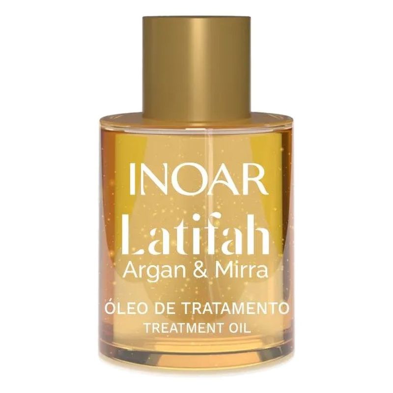 óleo de tratamento capilar inoar latifah argan e mirra 7ml