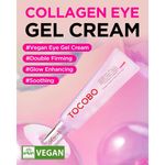 creme gel contorno olhos coreano tocobo collagen brightening eye cream 30ml