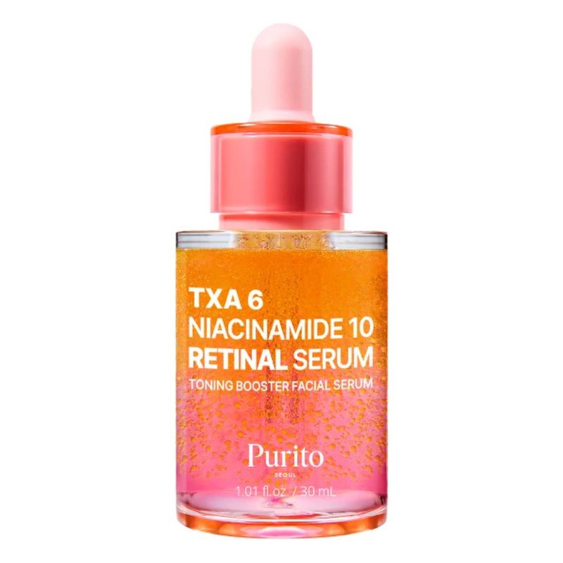 sérum facial coreano purito txa 6 niacinamide 10 retinal 30ml