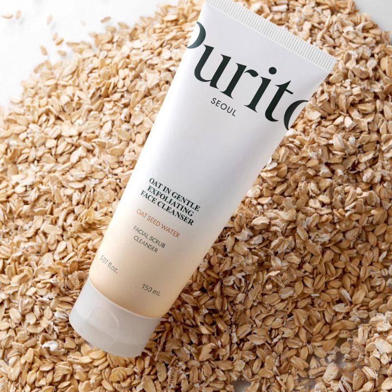 esfoliante limpeza facial coreano purito oat in gentle cleanser 150ml