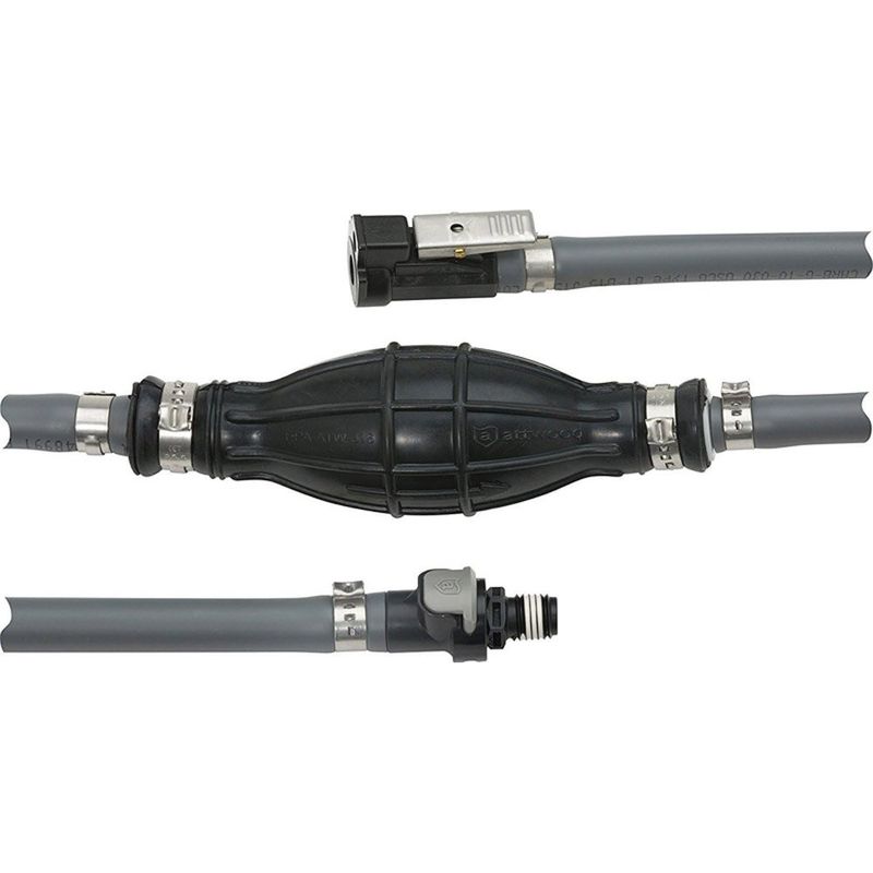 kit linha de combustível náutica attwood 93806aus7 1,83m com bomba de es corva a-mbi