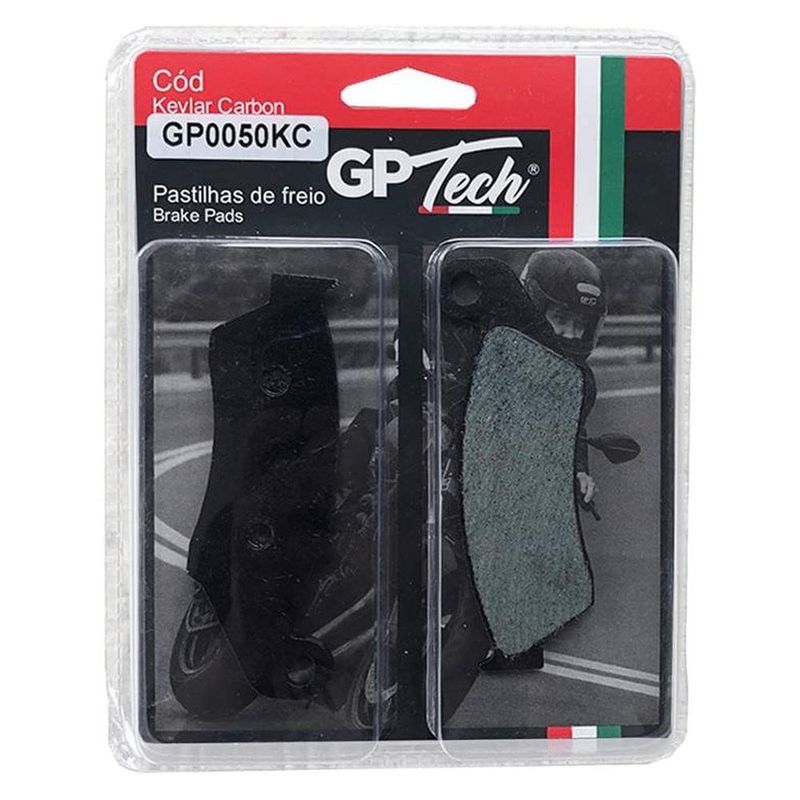 pastilha freio gp tech 0060kc xtz 125 / lander 250 / tenere 250 / yes 125 dianteira (mp)