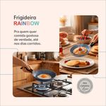 frigideira brinox rainbow 450ml 16cm azul
